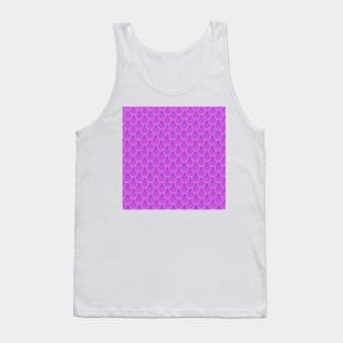 Purple Mermaid Tail Pattern Digital Art | Melanie Jensen Illustrations Tank Top